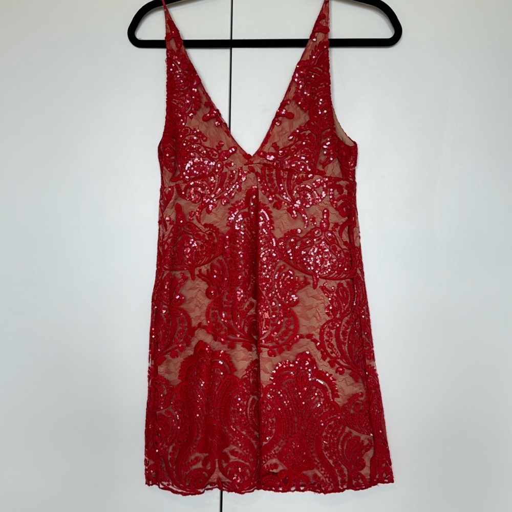 Free People Sequin Mini Dress